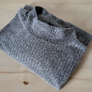 SWS Essentials mock neck shirt, long sleeve, gray - large